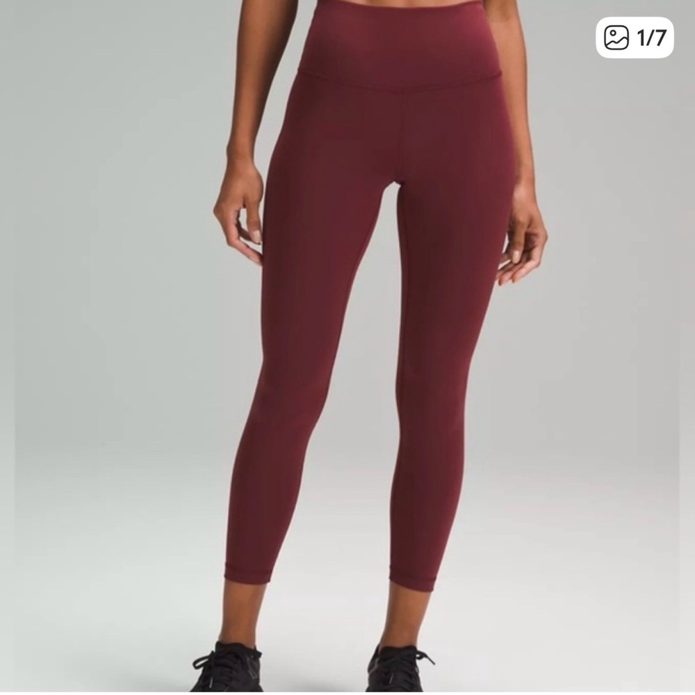 Lululemon Speed Up 25” Leggings Deep Rouge Burgundy – Like New